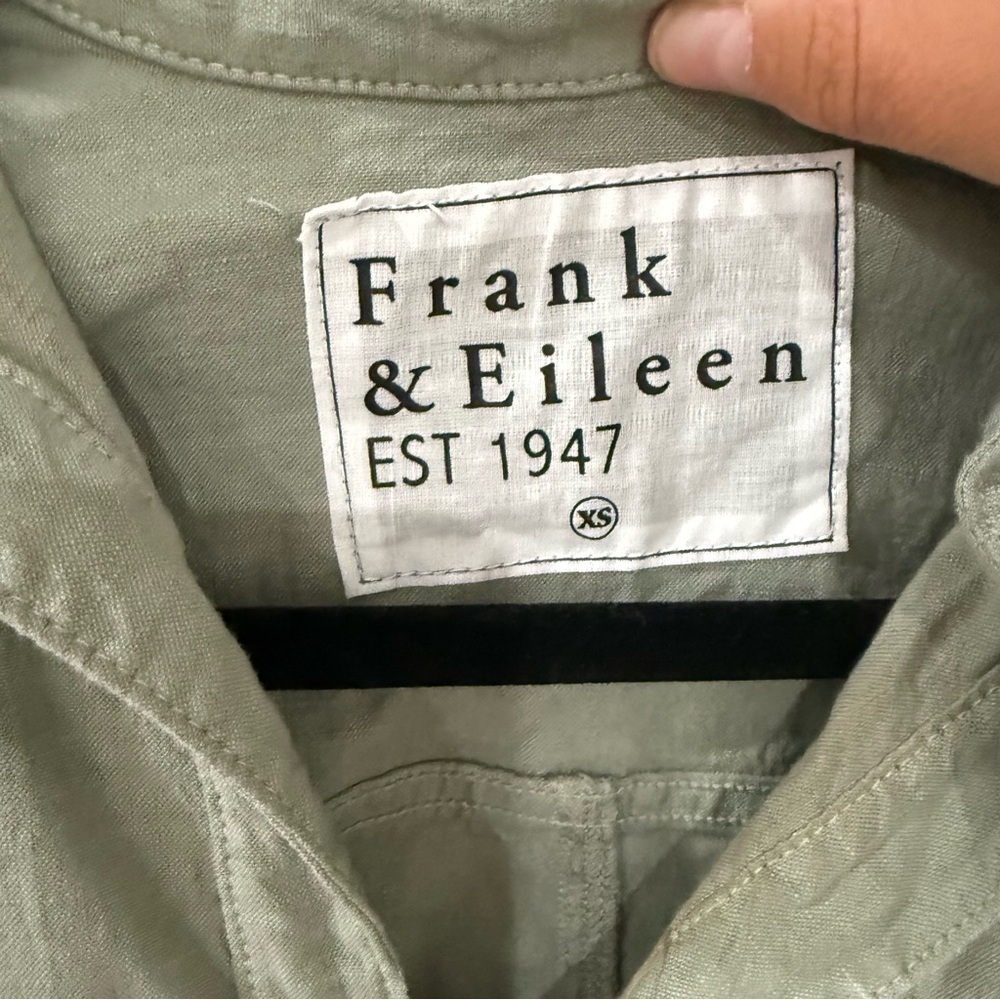 Frank & Eileen Romper Ireland Playsuit Button Down in Sage Green - Picture 7 of 7